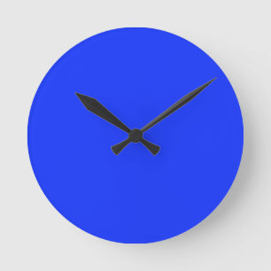 Bright Neon Blue Clock Rund Klocka