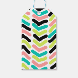 Bright, Neon Färg Presentetikett