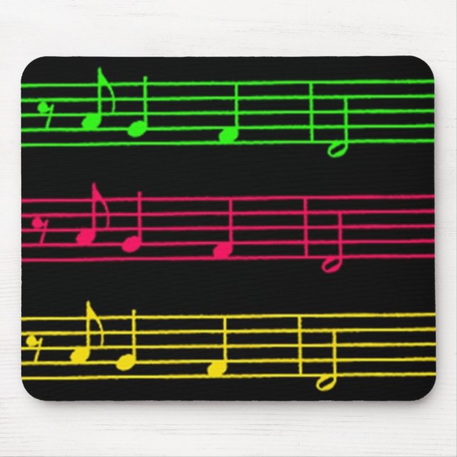 Bright Neon Notes - mousserande Musmatta (Framsidan)