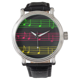 Bright Neon Notes - Se Armbandsur