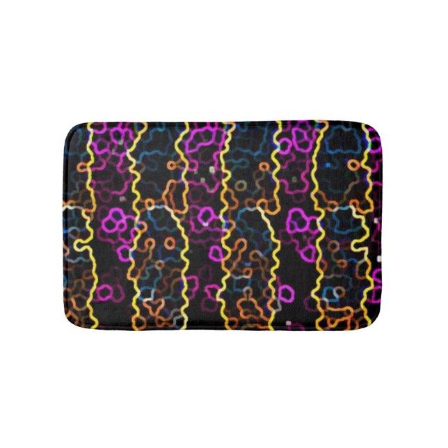 Bright "Neon on Black" Badrumsmatta (Framsidan)