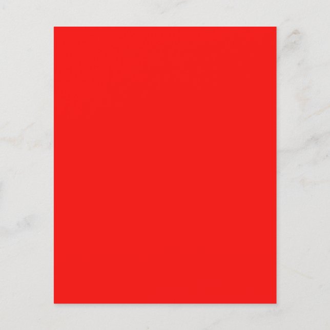 Bright Neon Red Flyer (Baksidan)