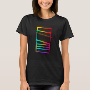Bright Neon Typografi - fet textdesign T Shirt