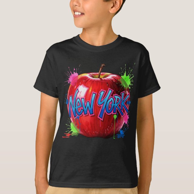 Bright New York, Big Apple, av Natasha Us T Shirt (Framsida)