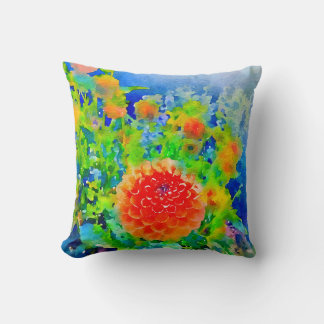 Bright och Bold Dahlia Kudde