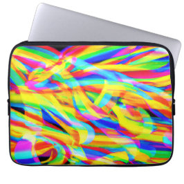 Bright och färglös nylonkonst Mönster Laptop Fodral
