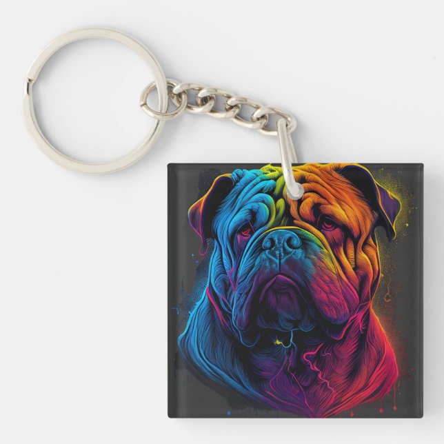 Bright och Fluffy Chinese Shar Pei hund, Shar-Pei (Framsidan)