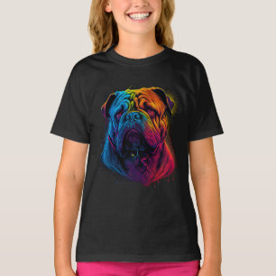 Bright och Fluffy Chinese Shar Pei hund, Shar-Pei T Shirt
