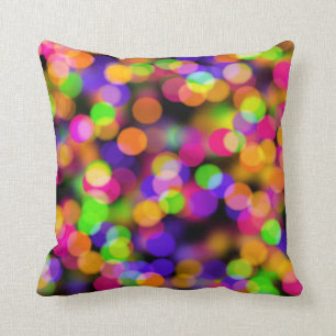 Bright och mousserande Ljus Bokeh Background Kudde