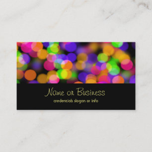 Bright och mousserande Ljus Bokeh Background Visitkort