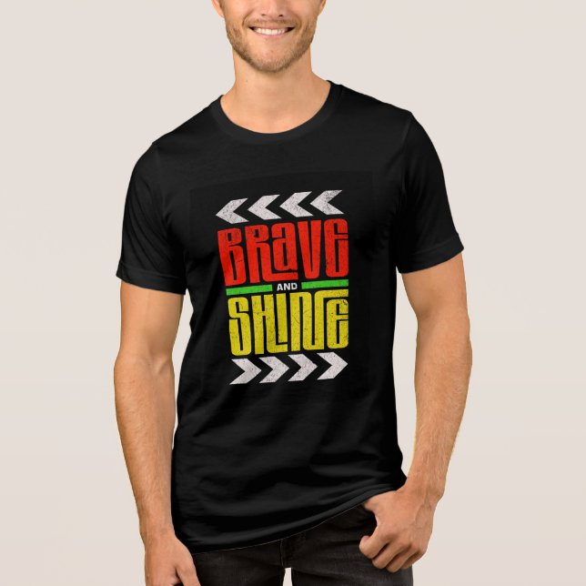 Bright och Shine T Shirt (Framsida)