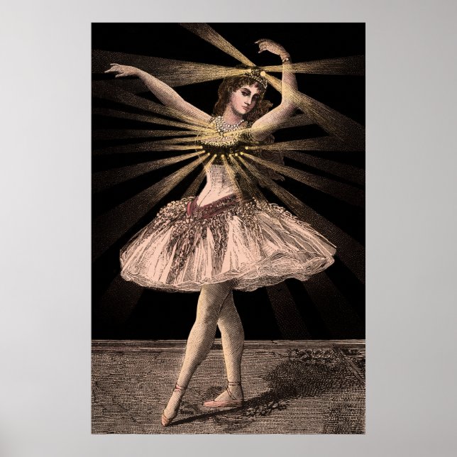 Bright och Shiny Ballerina Poster Skriv ut (Framsidan)