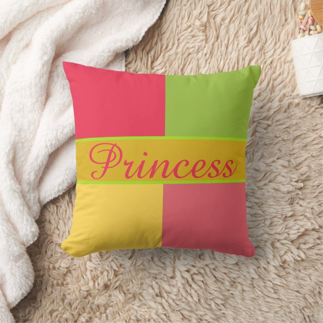 Bright och Tropical Färg Kudde (Filt)