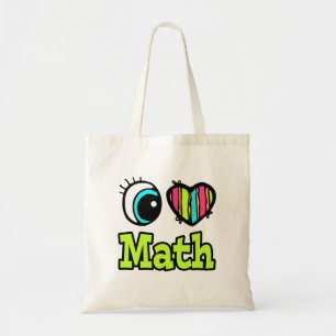 Bright Öga Heart I Kärlek Math Tygkasse
