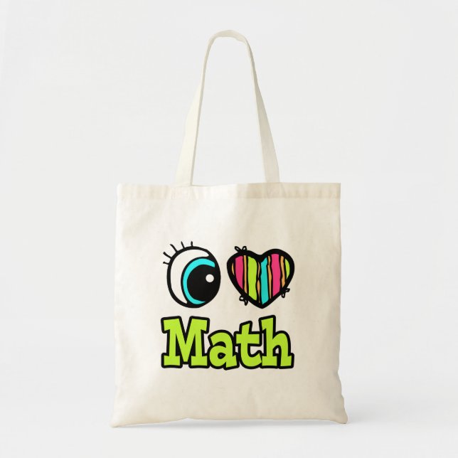 Bright Öga Heart I Kärlek Math Tygkasse (Framsidan)