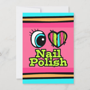 Bright Öga Heart I Kärlek Nagel polska Inbjudningar