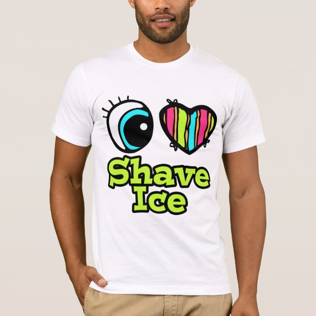 Bright Öga Heart I Kärlek Shave Ice Tee Shirt (Framsida)