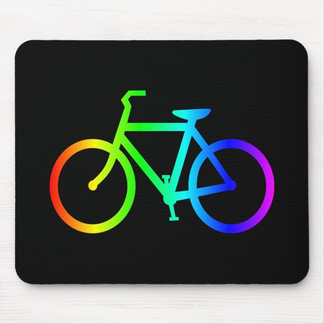 Bright Ombre Rainbow Bicycle Musmatta (Framsidan)