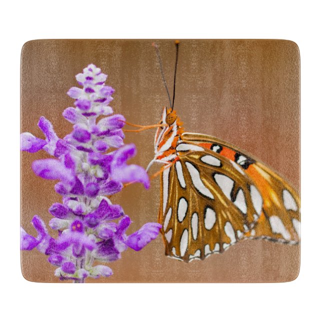 Bright Orange Bukt Fritillary Butterfly (Framsidan)