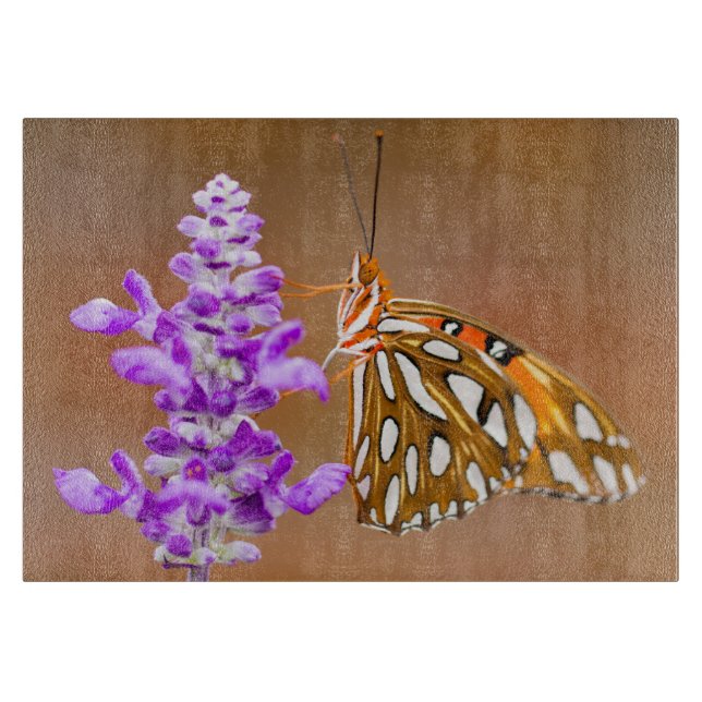 Bright Orange Bukt Fritillary Butterfly (Framsidan)