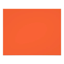 Bright Orange Minimalist Solid Background Fototryck