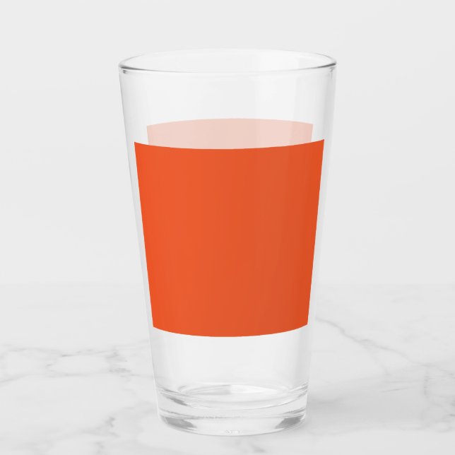 Bright Orange Minimalist Solid Background Glaskopp (Framsida)