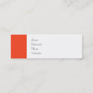 Bright Orange och Red Mini Polka dots Mönster Visitkort