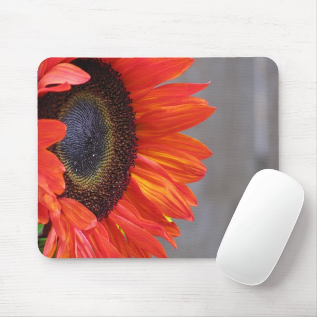 Bright Orange Solros Mousepad Musmatta (Med mus)