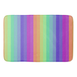 Bright Pastel Rainbow Rand Bath Mat Badrumsmatta