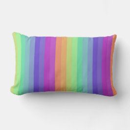 Bright Pastel Rainbow Rand Dekorativ kudde