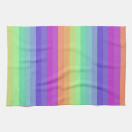 Bright Pastel Rainbow Rand Kitchen Towels Kökshandduk