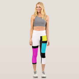 Bright Pastel vår färg High Waisted Capris