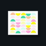 Bright Pastels Geometric Shapes Summer Mint Rosa Canvastryck<br><div class="desc">Enkelt geometriskt mönster i en roligt och glad palett med färg av ljusa kandisaster i kombination med kalk,  korall,  grönt,  akvarier och rosa.</div>