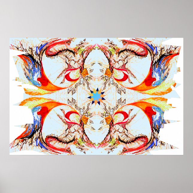 Bright Perspective Contemporary Art Poster (Framsidan)