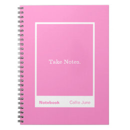 Bright Pink Block Quote Classic Notebook Anteckningsbok