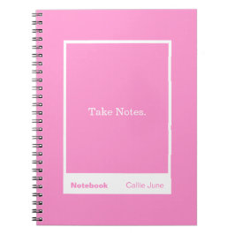 Bright Pink Block Quote Classic Notebook Anteckningsbok