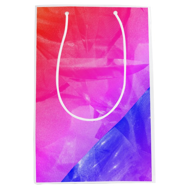 Bright pink red blue abstract sharp design (Framsidan)
