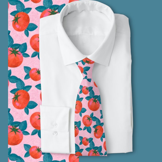 Bright Pink Tomato Pattern Botanical Fashion  Slips (Skapare uppladdad)