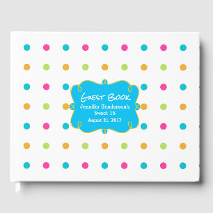 Bright Polka dots Special Occance Guest Bok