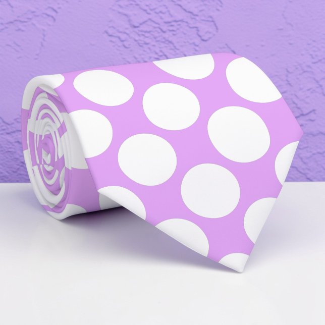 Bright Purple Jumbo Polka Dots Custom Necktie Slips (Skapare uppladdad)