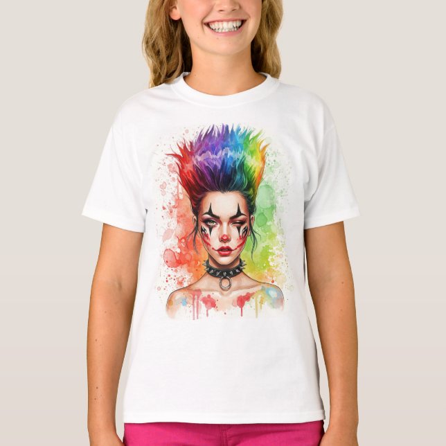 Bright Rainbow by Natasha Us T Shirt (Framsida)