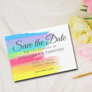 Bright Rainbow Cheerful Modern Spara Datumet
