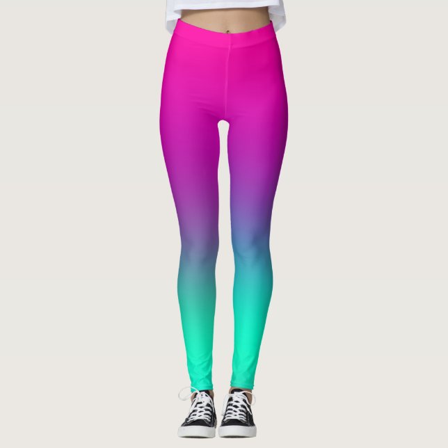 Bright Rainbow Child Star Twilight Colorful Leggings (Framsida)