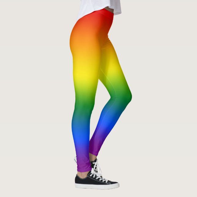 Bright Rainbow Ombre Leggings (Höger)