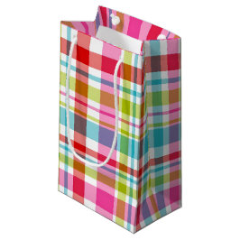 Bright Rainbow Plaid Checkered Pattern