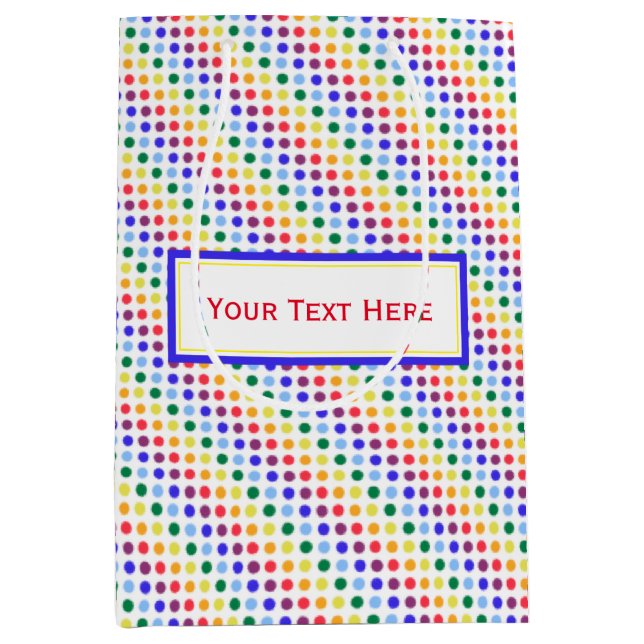 Bright Rainbow Polka dots Party (Framsidan)
