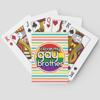 Bright Rainbow Rand; Gay Brother Spel Kort