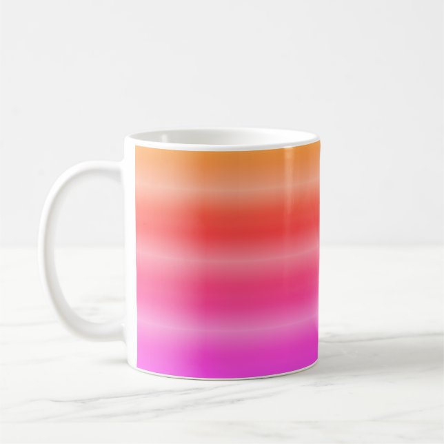 Bright Rainbow Rand Kaffemugg (Vänster)