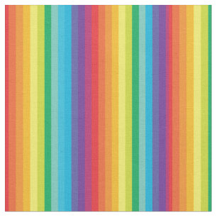 Bright Rainbow Rand Mönster Tyg