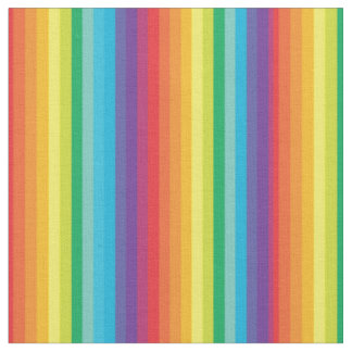 Bright Rainbow Rand Mönster Tyg